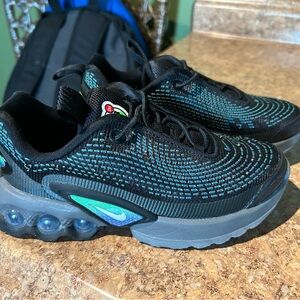 Nike Black and Teal Sneakers